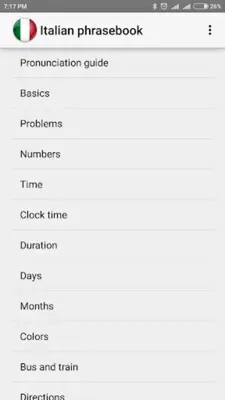 Итальянский разговорник android App screenshot 6